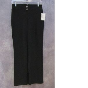 NWT Velvet Peach Black Pants w/ Cutout Waist Sz M